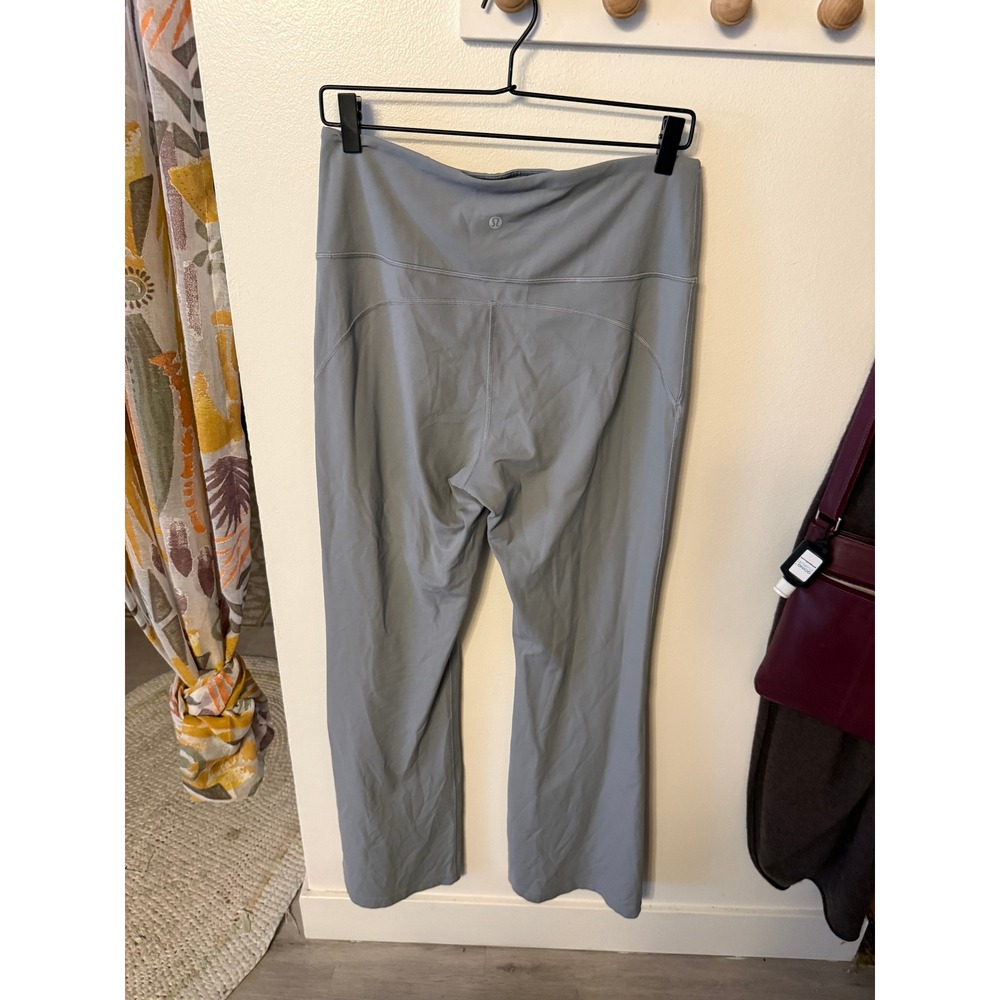 Lululemon‎ Groove Super High Rise Flared Pant Nulu Grey Size 12 LW5EZ9S - Picture 4 of 13